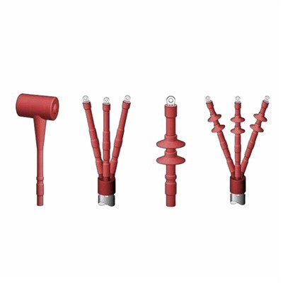What is the rated voltage of a wire square tube cable terminal set?